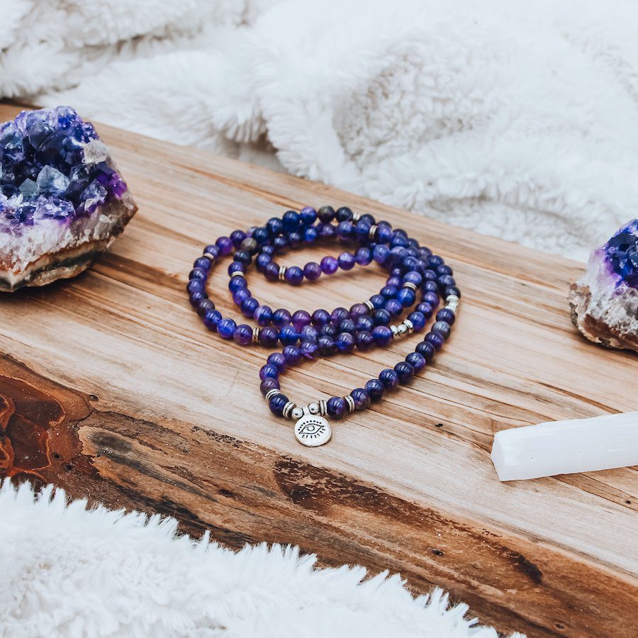 amethyst necklace, amethyst jewelry,