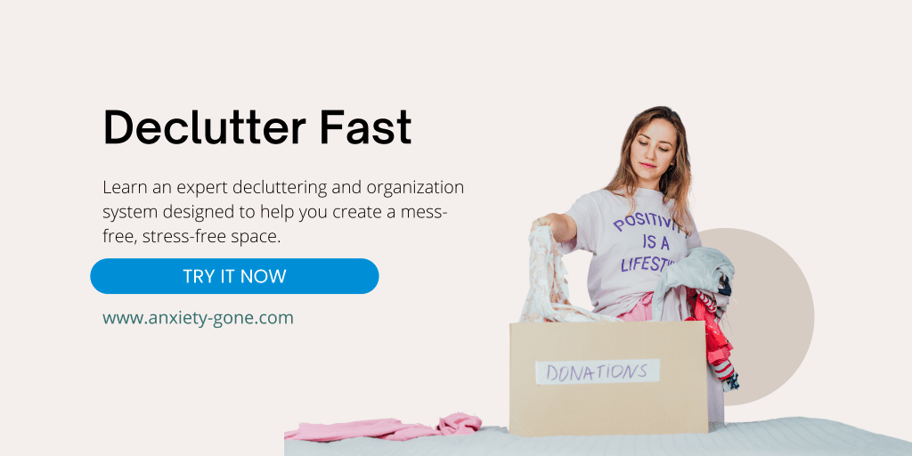how to declutter, spring cleaning, tips for anxiety