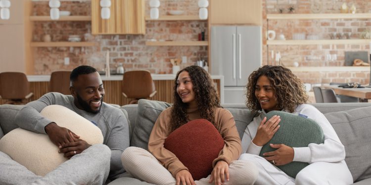A collection of health and wellness gifts, including weighted blankets, spa gift baskets, meditation devices, and self-care items, perfect for relaxation and anxiety relief.